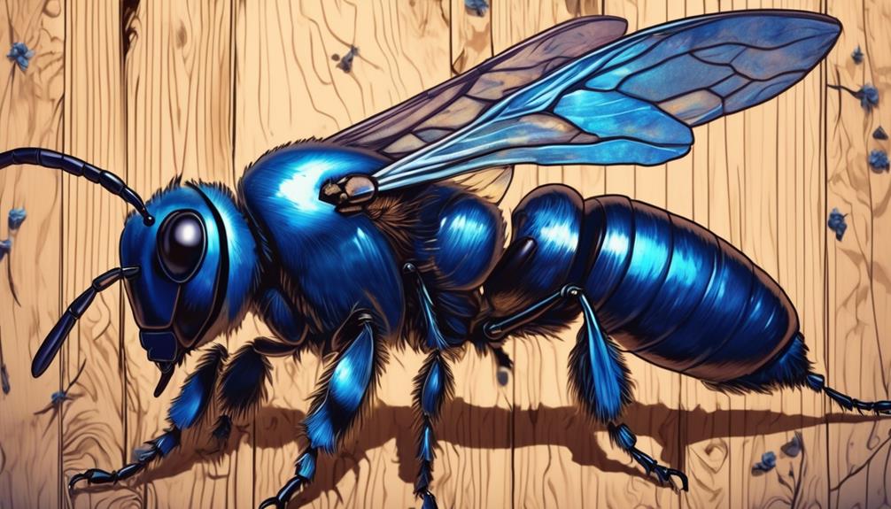 blue carpenter bee description