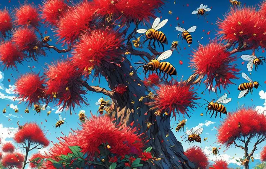 bottlebrush attracts bees interest