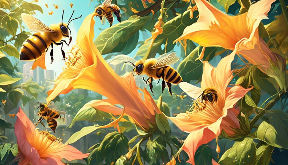 brugmansia pollination through bee interactions