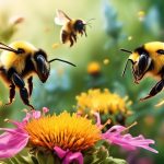 bumble bees engage in fights