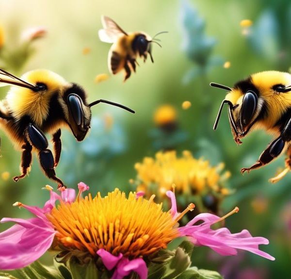 bumble bees engage in fights