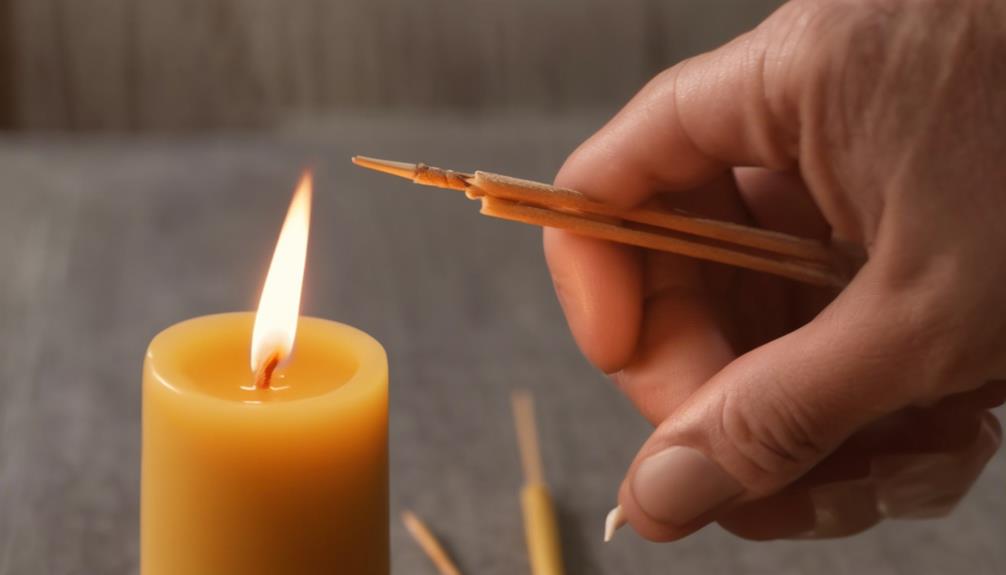 burning beeswax candles safely
