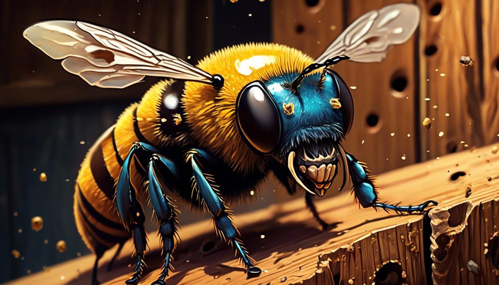 carpenter bee aggression levels