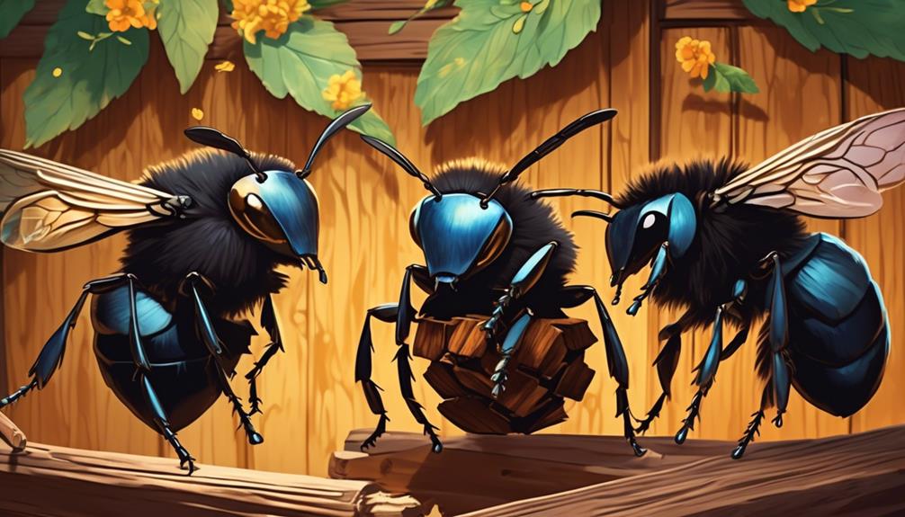 carpenter bee conflict resolution