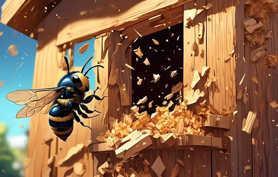 carpenter bees and home damage