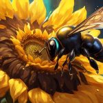 carpenter bees and pollen