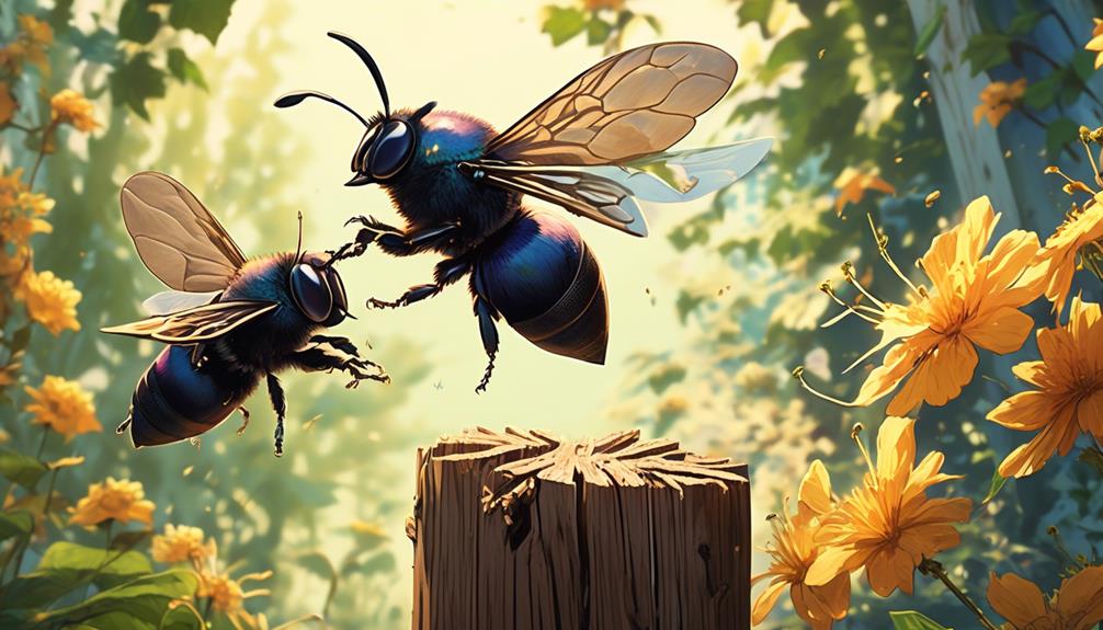 carpenter bees mating behavior