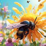 carpenter bees pollinate flowers