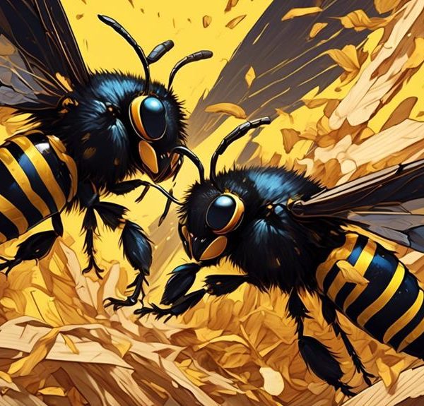 carpenter bees territorial aggression
