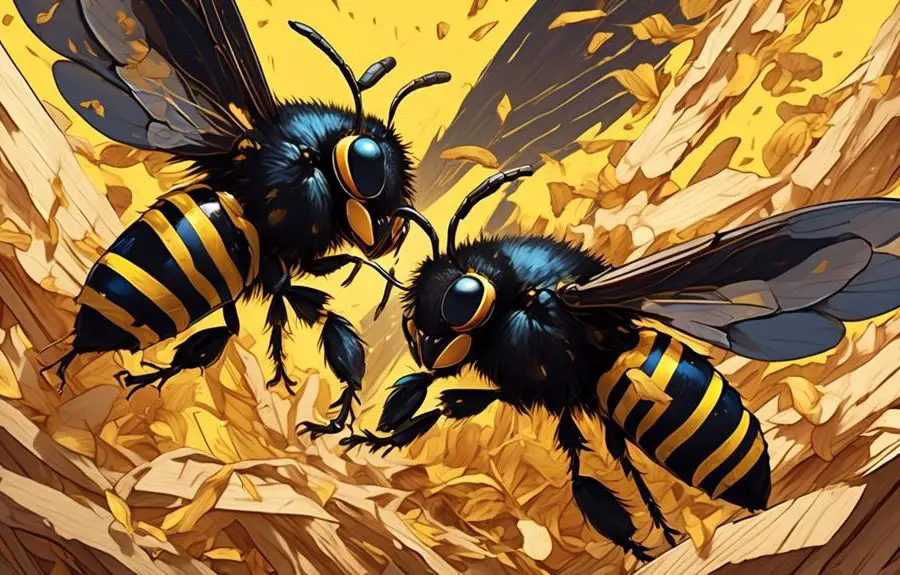 carpenter bees territorial aggression