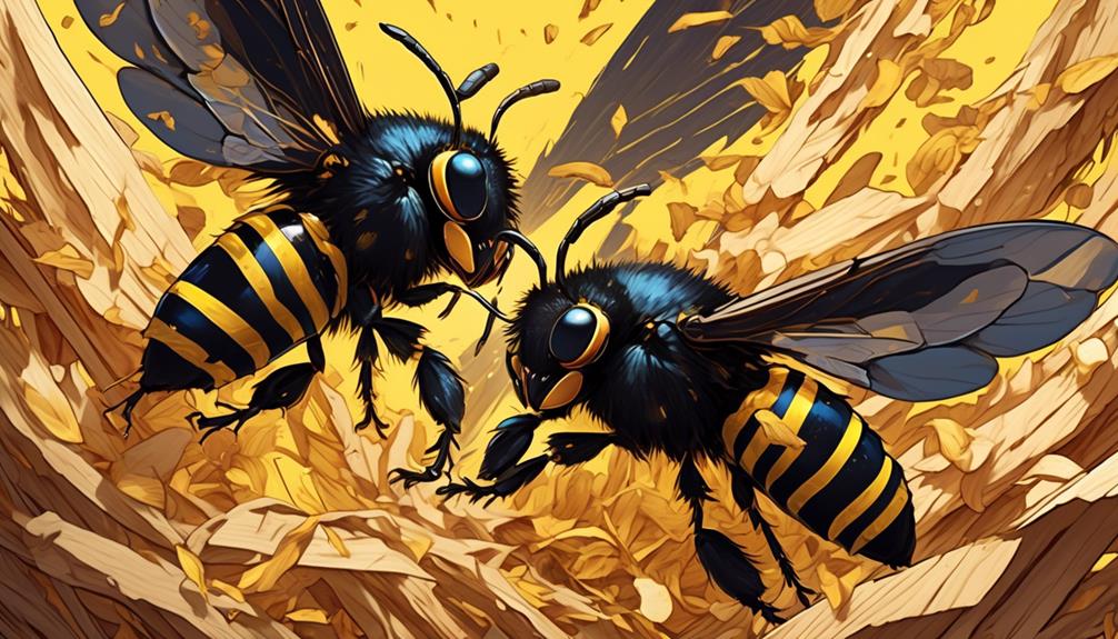 carpenter bees territorial aggression