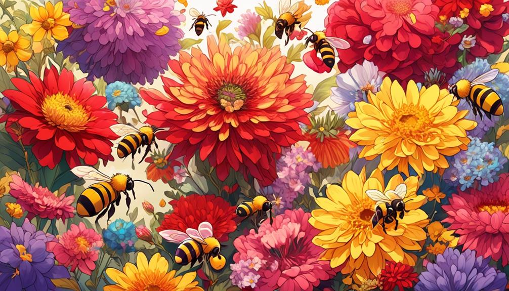 color and scent for bees