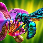 colorful orchid mimicry insect