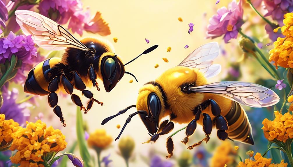 comparing carpenter bees pollination