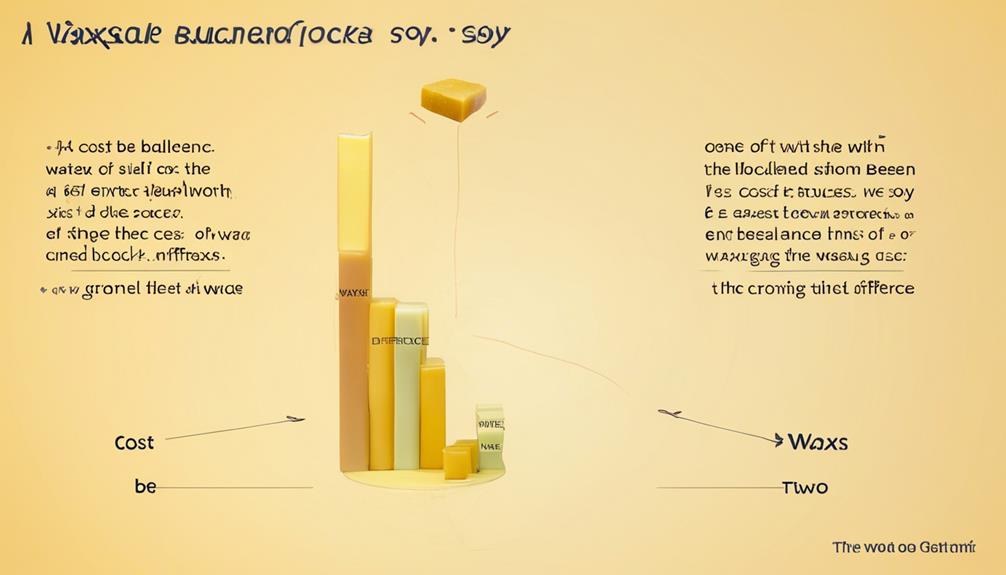 comparing costs beeswax vs soy