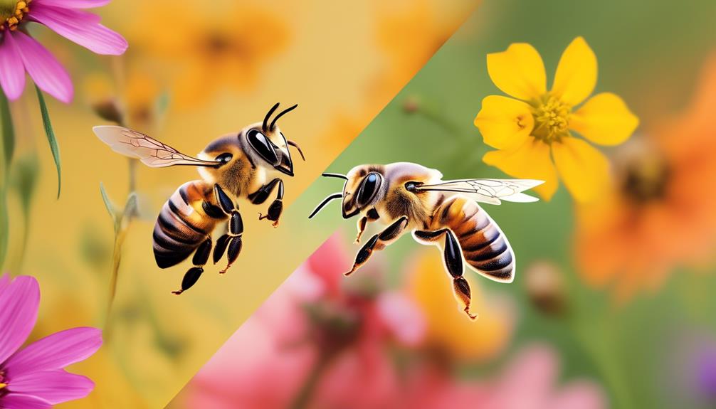 comparison of bee species