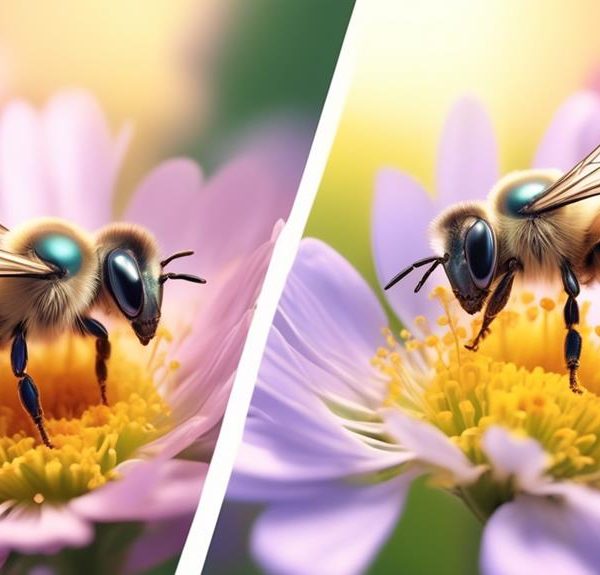 comparison of mason bees and sweat bees