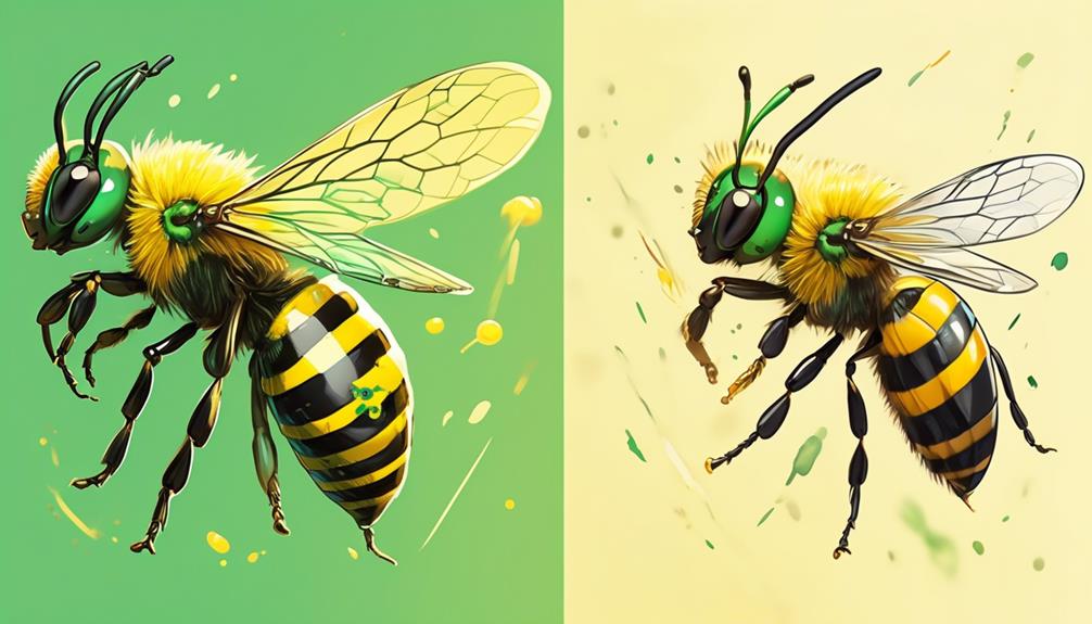 comparison of sweat bees