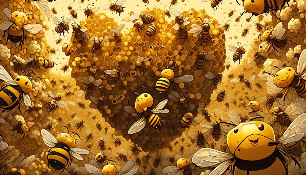 complex social structures of bees