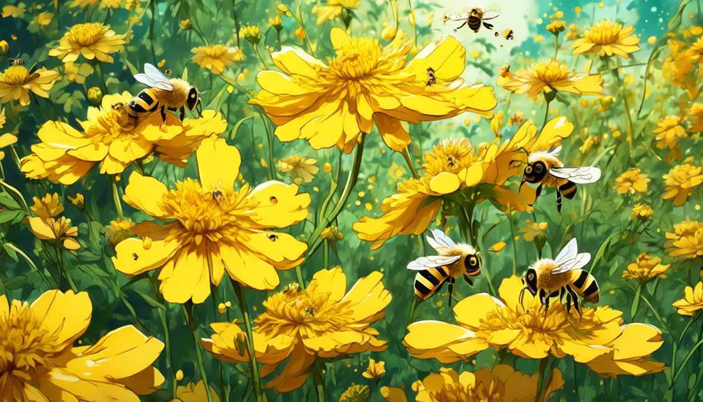 conserving bees with coreopsis