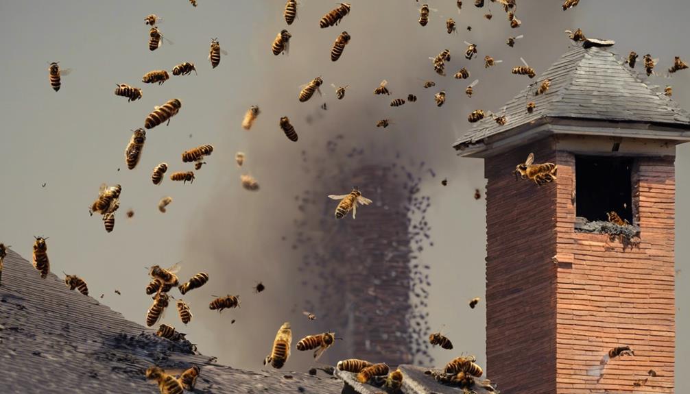 dangers of bees in chimneys