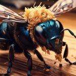 distinctive carpenter bee chewing sound