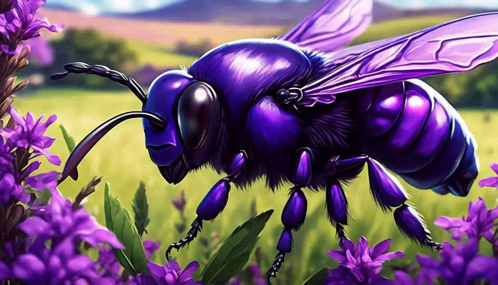 distinctive traits of violet carpenter bee