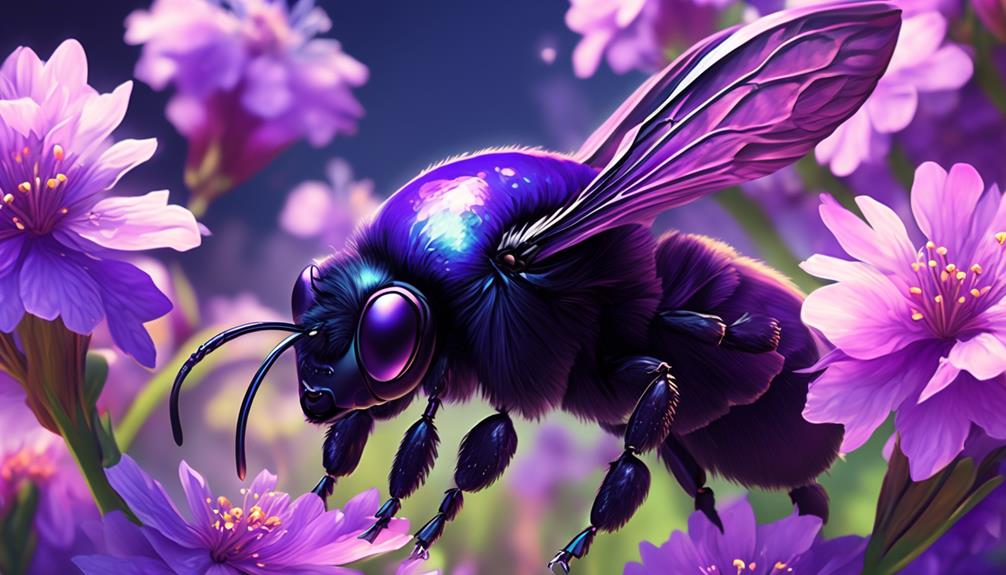 distinctive traits of violet carpenter bees