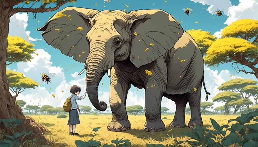 elephants and bees coexist