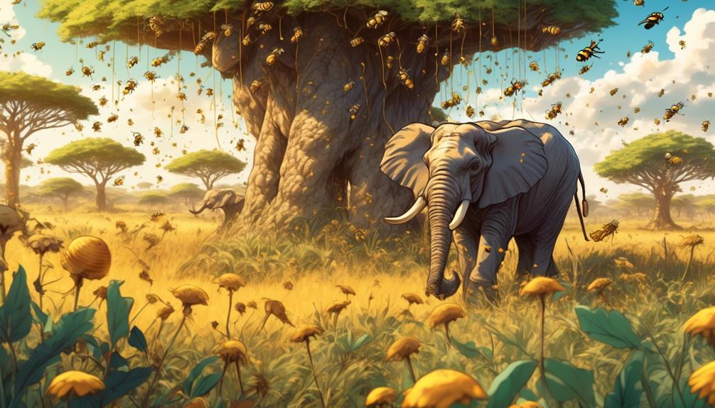 elephants and bees interaction