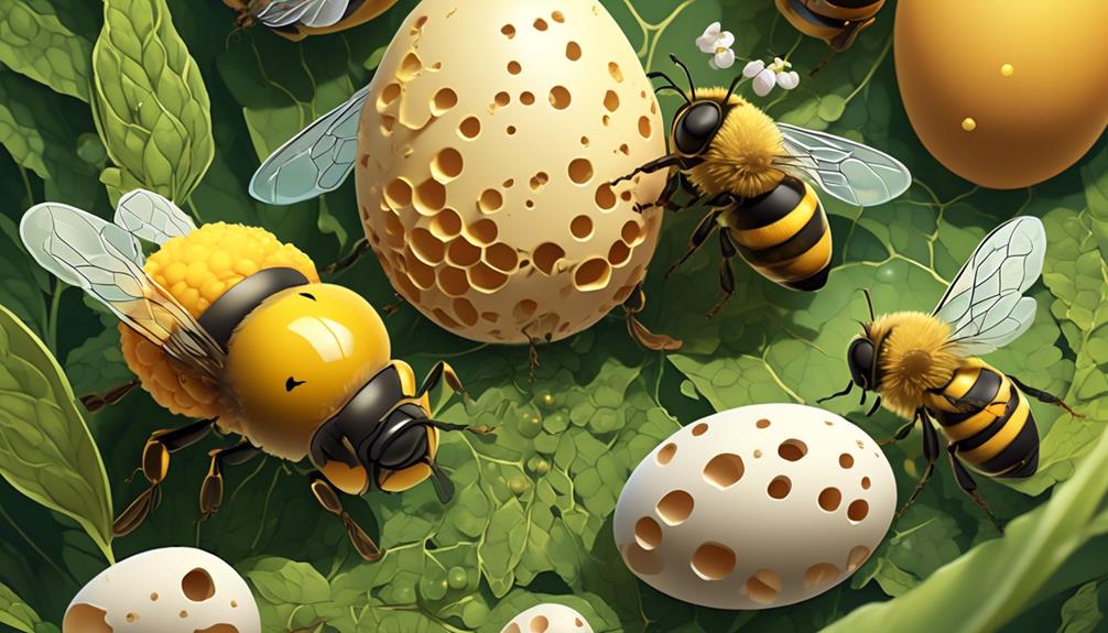 evaluating bee egg dimensions