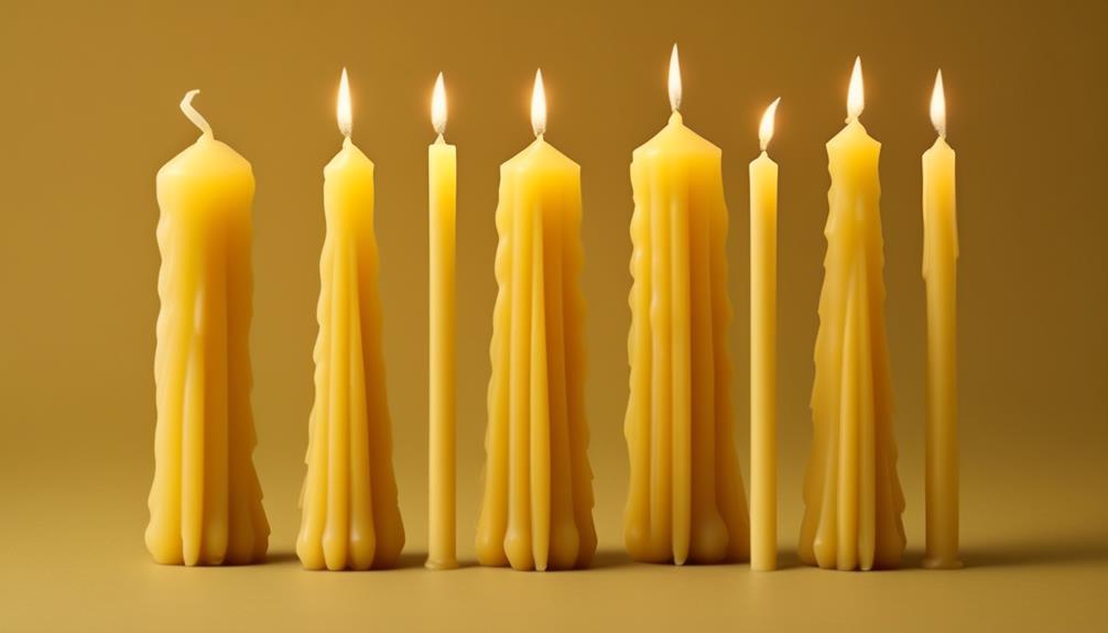 exploring beeswax taper candles