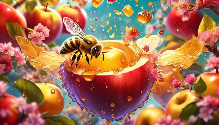 feeding apples to bees