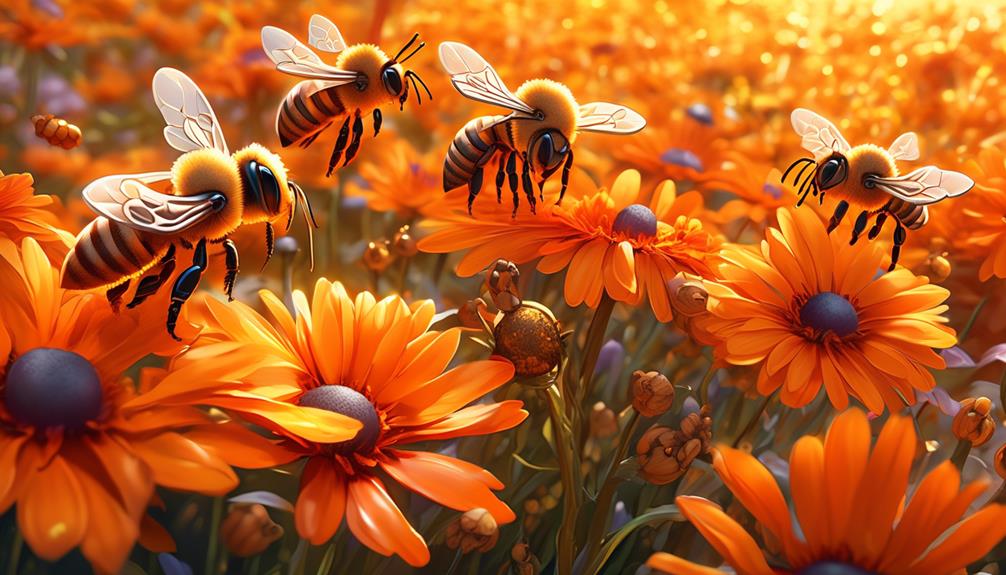 floral attraction for pollinators