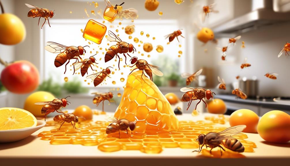 fruit flies and honey