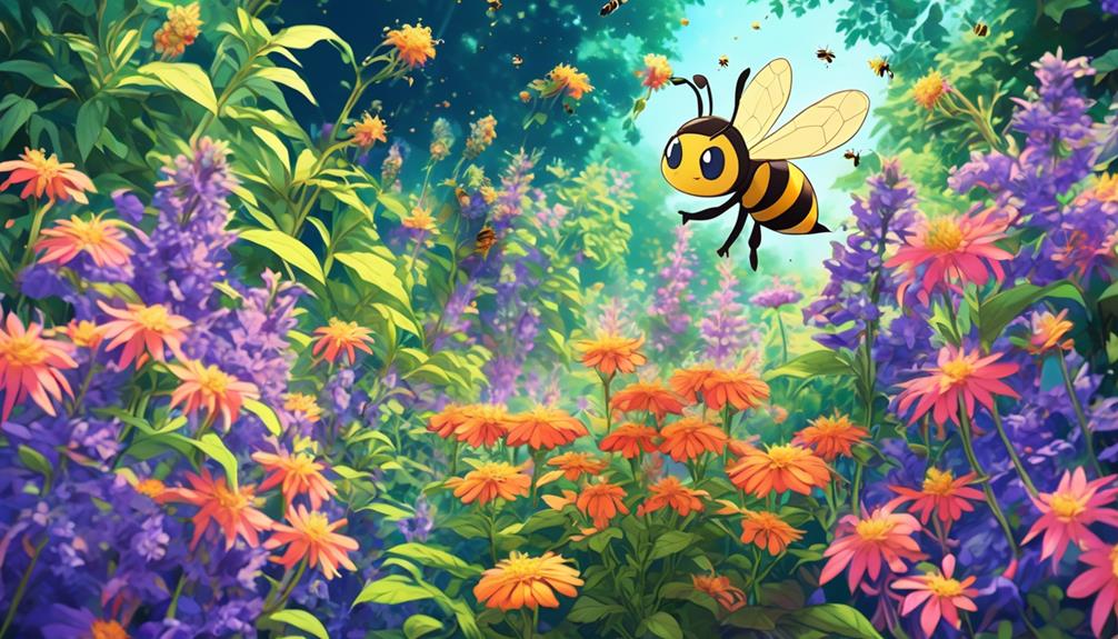garden design for attracting bees