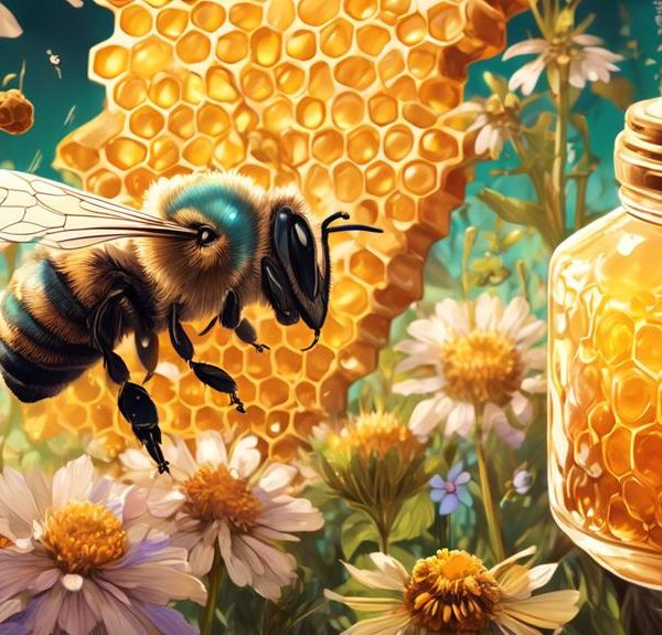harvesting honey from mason bees