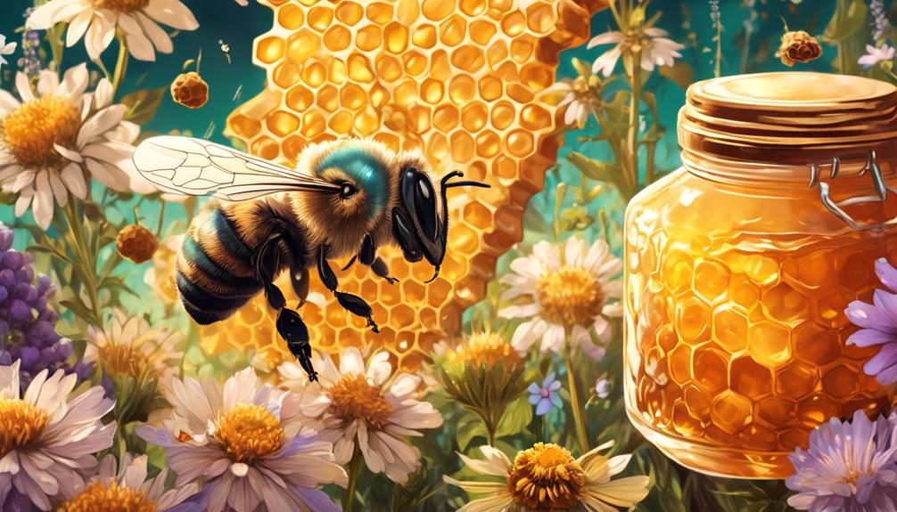 harvesting honey from mason bees