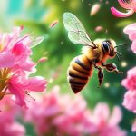 honey bees and azaleas