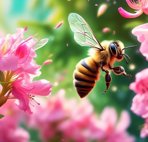 honey bees and azaleas