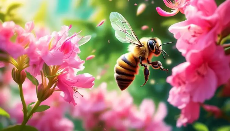 honey bees and azaleas