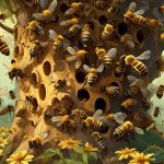 honey bees in nature