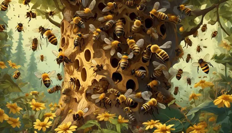 honey bees in nature