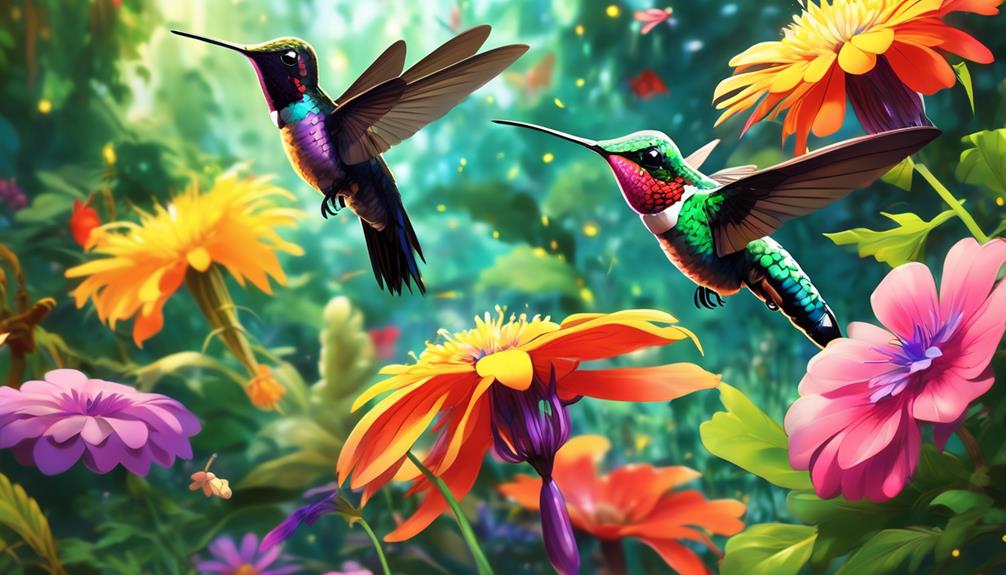 hummingbird s agile aerial maneuvers