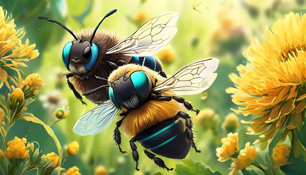 identifying gender of mason bees