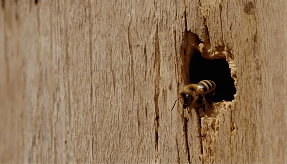 infiltration of buildings by bees