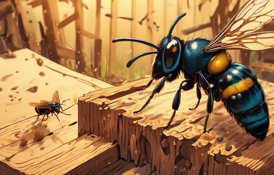 insect battle carpenter bees vs termites