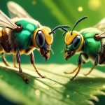 insect battle sweat bee vs sweat fly