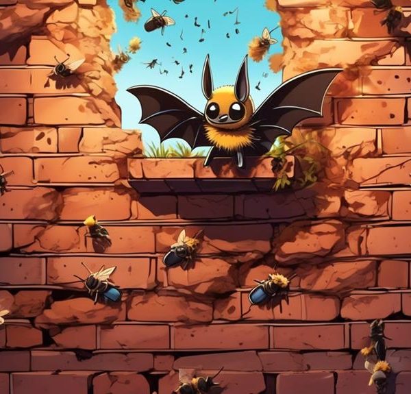 interactions between bats and mason bees