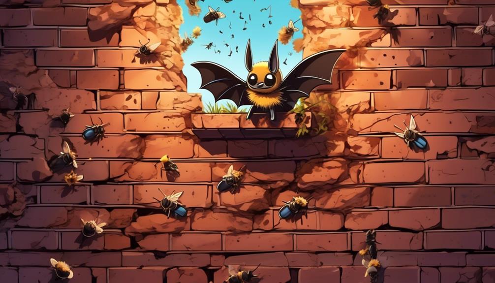 interactions between bats and mason bees